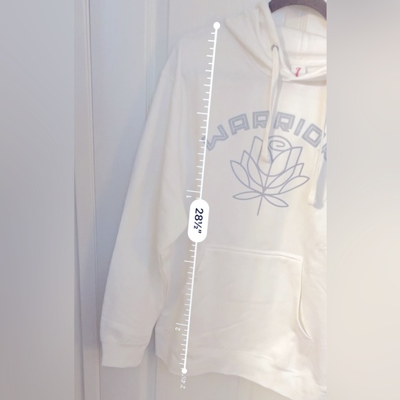Warriors sweatshirt. White Medium. Unisex. Very soft and comfortable NEW w/o tag - Picture 6 of 6